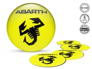 Fiat Abarth Pegatina de Rueda Logo Edición Epoxi Alta Calidad
